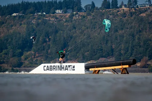 The Cabrinha Funbox. Rider: Ewen Jespan. Photo: Andre Maguro